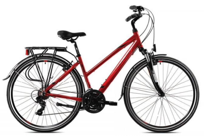 Bicykel Capriolo Roadster Lady Červený 2023