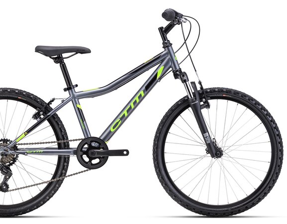 Bicykel CTM Berry Matná Sivá / Neónovozelená 2025