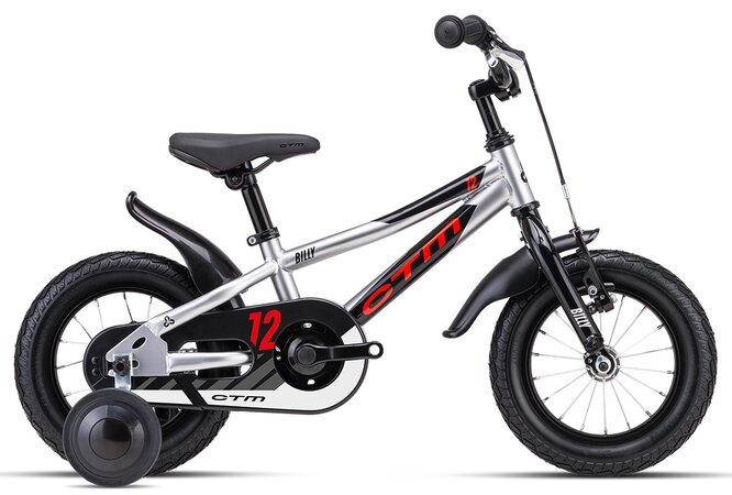 Bicykel CTM Billy Strieborná / Neónovočervená 2025