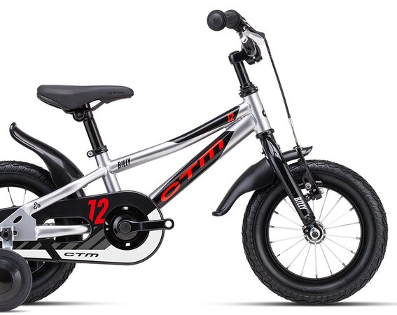 Bicykel CTM Billy Strieborná / Neónovočervená 2025