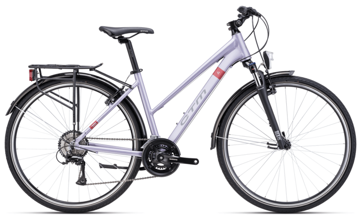 Bicykel CTM Bora 1.0 Trek Matná Svetlofialová Perleť 2024