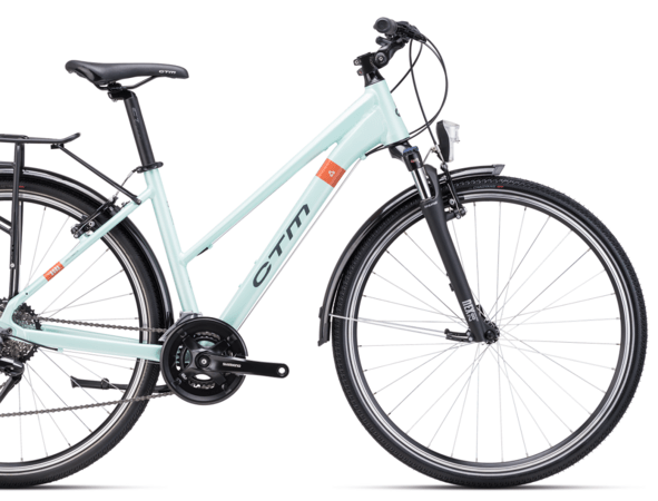 Bicykel CTM Bora 1.0 Trek Matná Svetlotyrkysová Perleť / Sivá 2025