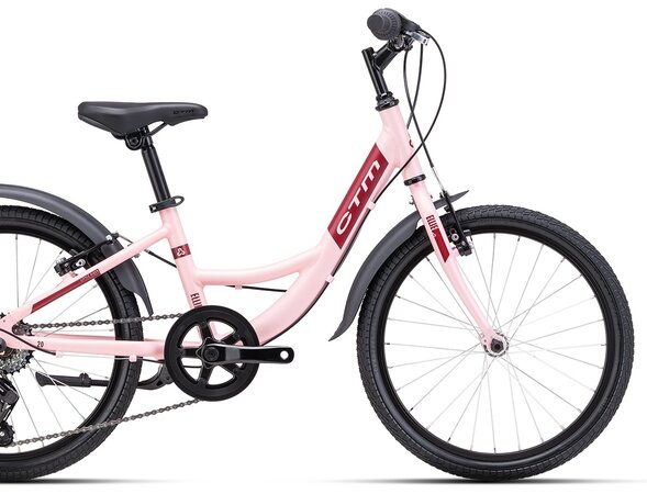 Bicykel CTM Ellie Matná Svetloružová Perleť / Burgundy 2025