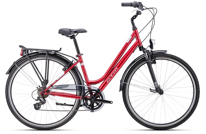 Bicykel CTM Florence Matná Burgundy / Svetlomodrá 2025