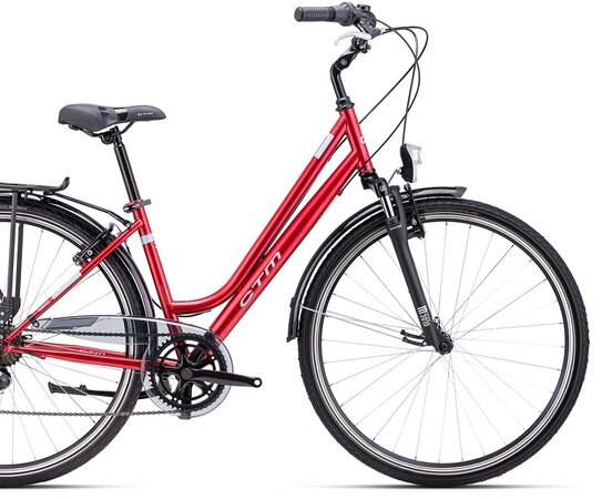 Bicykel CTM Florence Matná Burgundy / Svetlomodrá 2025