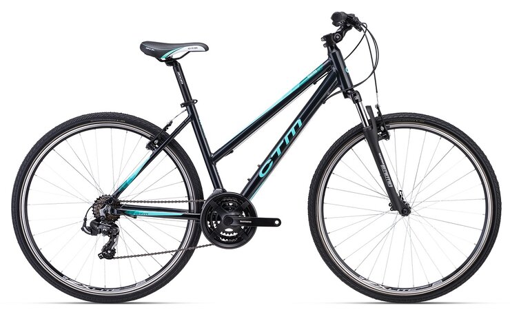 Bicykel CTM Maxima 1.0 Tmavá Antracitová Perleť / Tyrkysová 2023