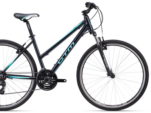 Bicykel CTM Maxima 1.0 Tmavá Antracitová Perleť / Tyrkysová 2023