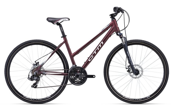 Bicykel CTM Maxima 2.0 Matná Červená Perleť / Sivá 2023 Bicykel CTM Maxima 2.0 Matná Červená Perleť / Sivá 2023