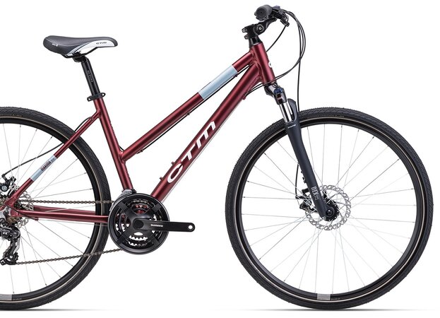 Bicykel CTM Maxima 2.0 Matná Červená Perleť / Sivá 2024