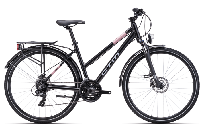 Bicykel CTM Maxima 3.0 Trek Matná Čierna / Lesklá Staroružová 2025