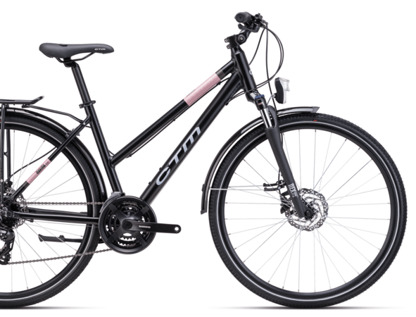 Bicykel CTM Maxima 3.0 Trek Matná Čierna / Lesklá Staroružová 2025