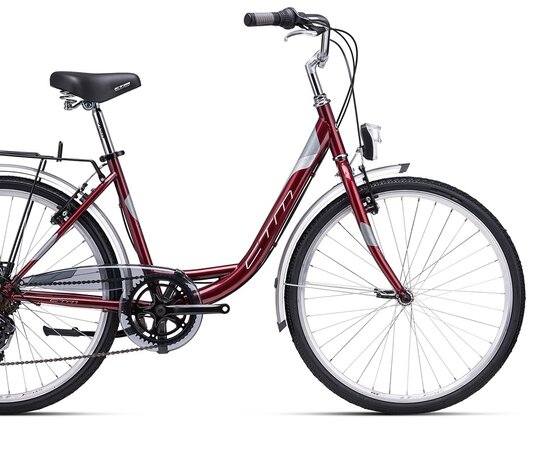 Bicykel CTM Olivia 2.0 Burgundy Pearl/Silver 2022