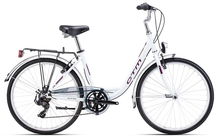 Bicykel CTM Olivia 2.0 Bielofialová Perleť / Tmavá Fialová 2024