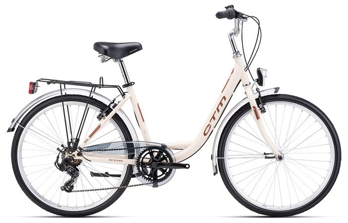 Bicykel CTM Olivia 2.0 Matná Svetlá Béžová / Hnedá 2024