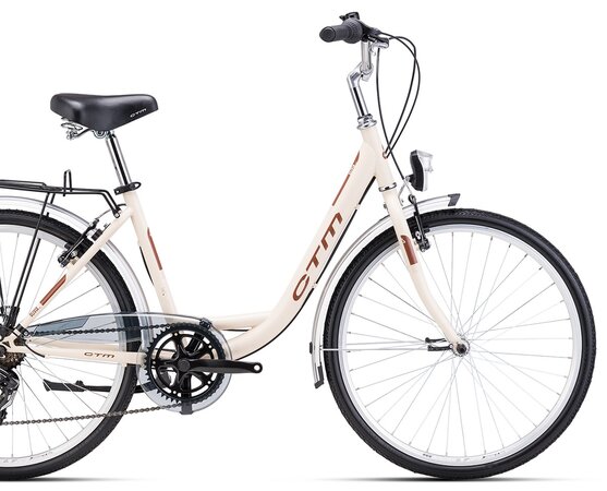 Bicykel CTM Olivia 2.0 Matná Svetlá Béžová / Hnedá 2024