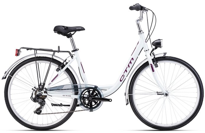 Bicykel CTM Olivia 2.0 Fialovobiela Perleť / Tmavá Fialová 2025