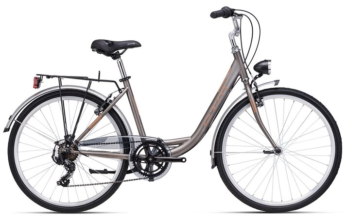Bicykel CTM Olivia 2.0 Matná Šedohnedá / Hnedá 2025