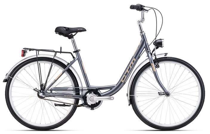 Bicykel CTM Olivia 3.0 Matná Tmavosivá / Zlatá 2025