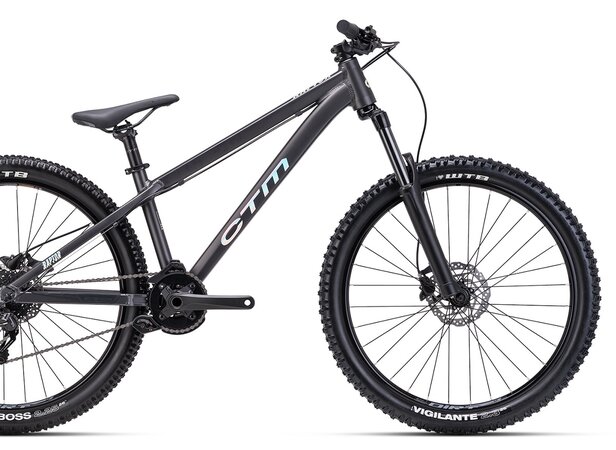 Bicykel CTM Raptor Matná Metalická Čierna / Hologram 2025