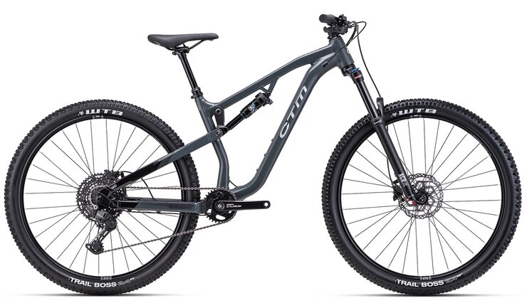 Bicykel CTM Skaut 1.0 Lesklá Čierna / Matná Sivomodrá 2025 