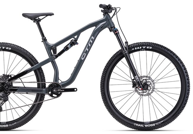 Bicykel CTM Skaut 1.0 Lesklá Čierna / Matná Sivomodrá 2025 