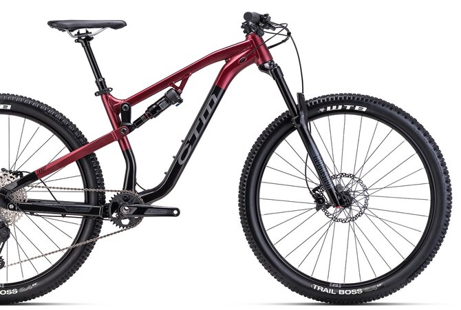 Bicykel CTM Skaut 3.0 Lesklá Čierna / Bordová Perleť 2024