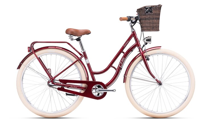 Bicykel CTM Summer 28 Bordová Perleť / Strieborná 2025