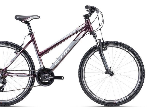 Bicykel CTM Suzzy 1.0 Tmavoružová Perleť / Sivá 2023