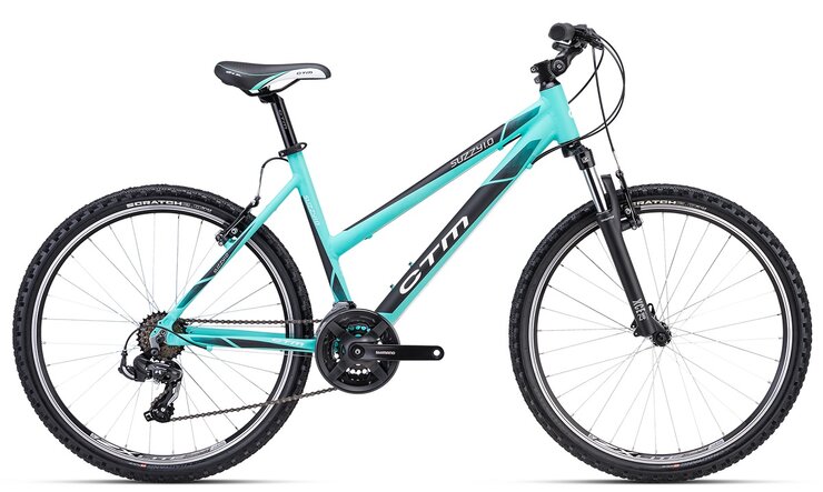 Bicykel CTM Suzzy 1.0 Matná Tyrkysová / Sivá 2024