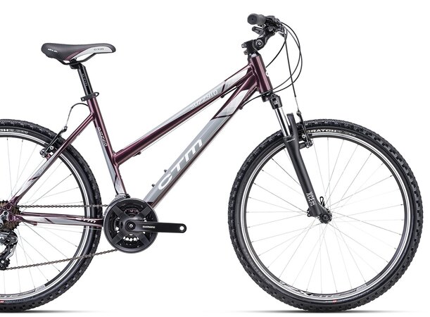 Bicykel CTM Suzzy 1.0 Tmavoružová Perleť / Sivá 2024