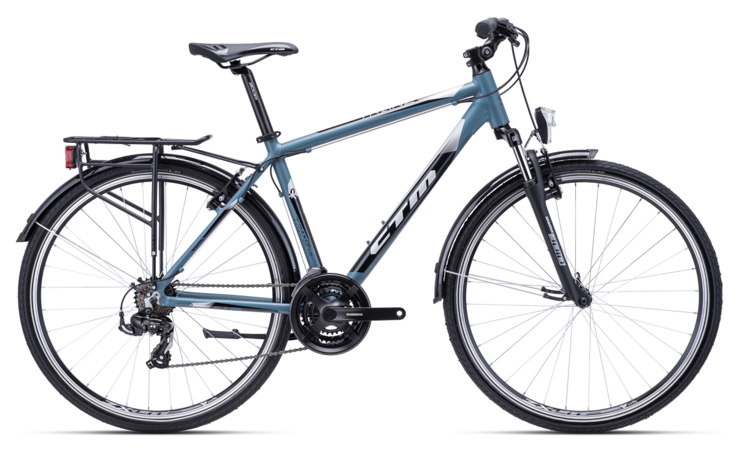 Bicykel CTM Tranz 1.0 Trek Matná Titánova Sivá / Čierna 2022