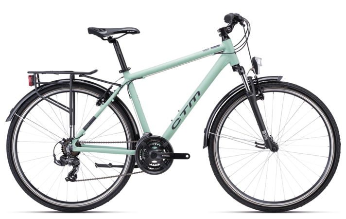 Bicykel CTM Tranz 1.0 Trek Matná Sivozelená 2024