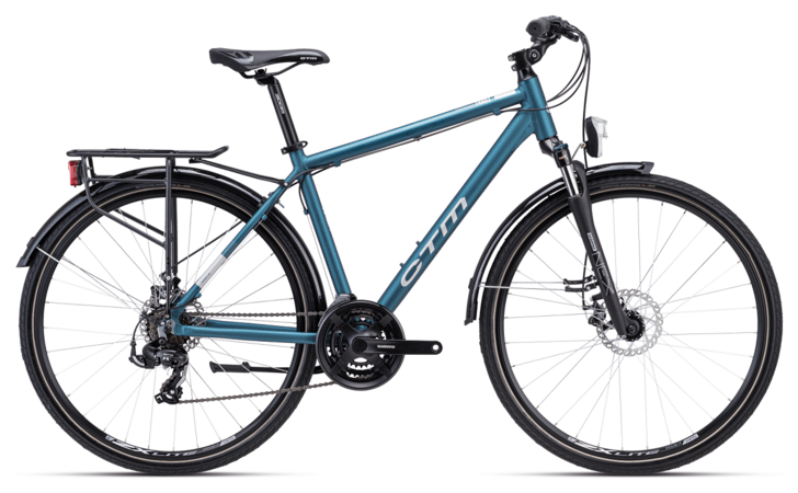 Bicykel CTM Tranz 2.0 Trek Matná Modrosivá 2023