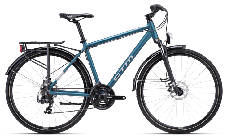 Bicykel CTM Tranz 2.0 Trek Matná Modrosivá 2024