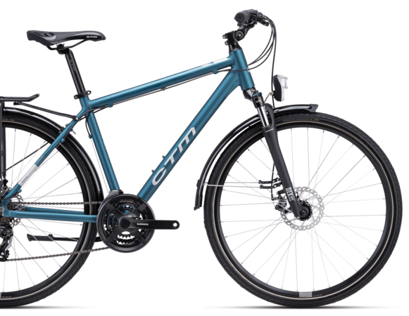 Bicykel CTM Tranz 2.0 Trek Matná Modrosivá 2024