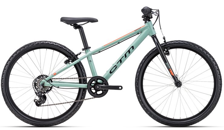 Bicykel CTM Rocky 1.0 Matná Sivozelená / Oranžová 2025