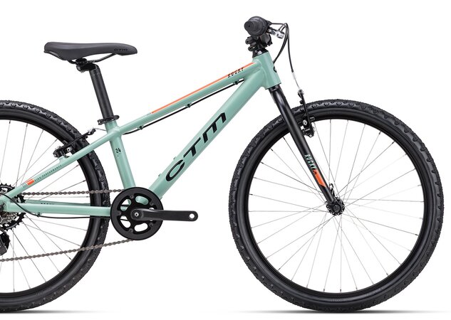 Bicykel CTM Rocky 1.0 Matná Sivozelená / Oranžová 2025