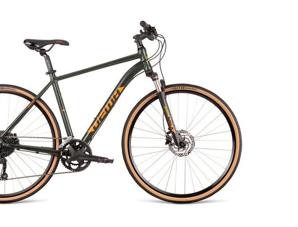 Bicykel Dema Aveiro 9 army green/orange 18" 2020