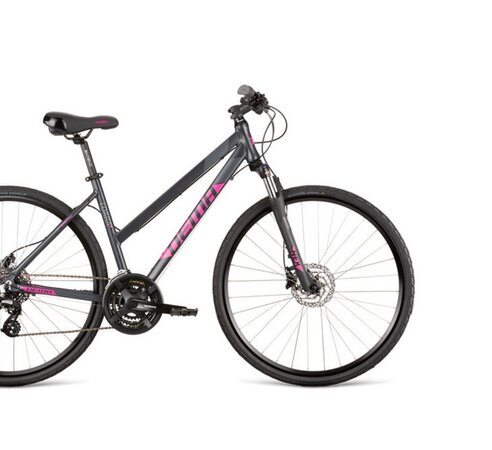Bicykel Dema LOARA 5 dark grey-pink 2020