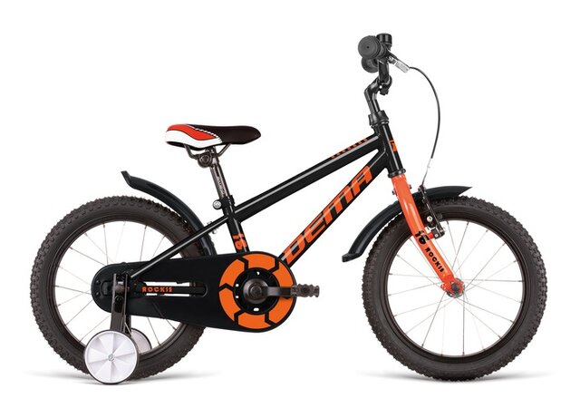 Bicykel Dema Rockie 16 Black/Orange 2021