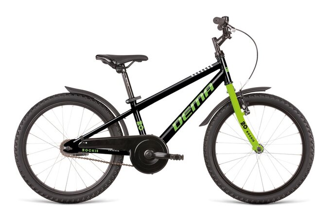 Bicykel Dema Rockie 1sp Black/Green 2021