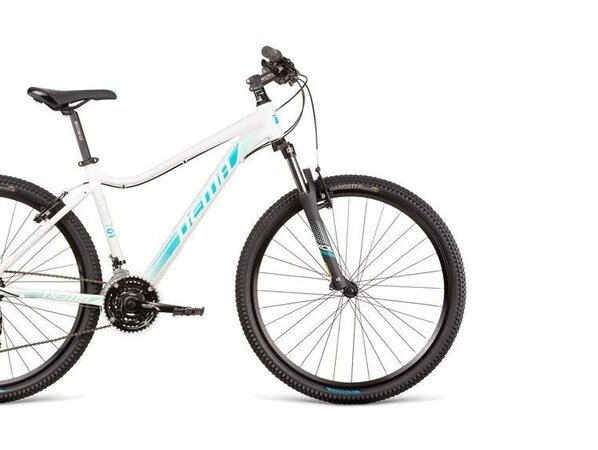 Bicykel Dema Tigra 1 white/turquoise 18" 2020
