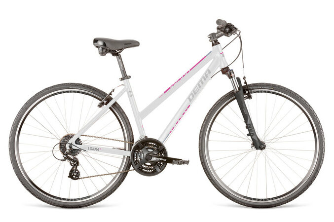 Bicykel Dema Loara 1 White/Magenta 2022