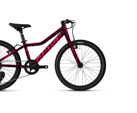 Bicykel Ghost Lanao 20" Base Blackberry/Electric Pink 2021