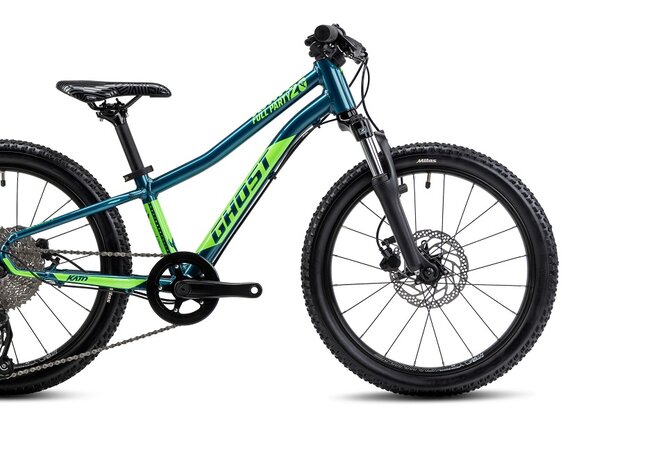 Bicykel Ghost Kato 20 Full Party Dirty Blue/Lime Gloss 2024