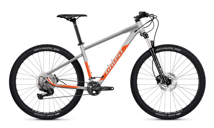Bicykel Ghost Kato Advanced Light Grey/Dark Orange Gloss 2022