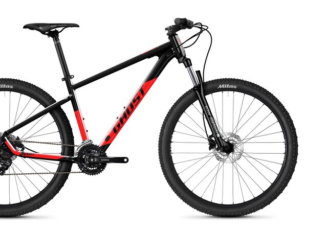 Bicykel Ghost Kato Base 27.5 Black/Red Gloss 2022