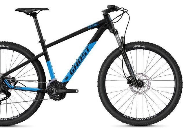 Bicykel Ghost Kato Universal 27.5 Black/Bright Blue Gloss 2024