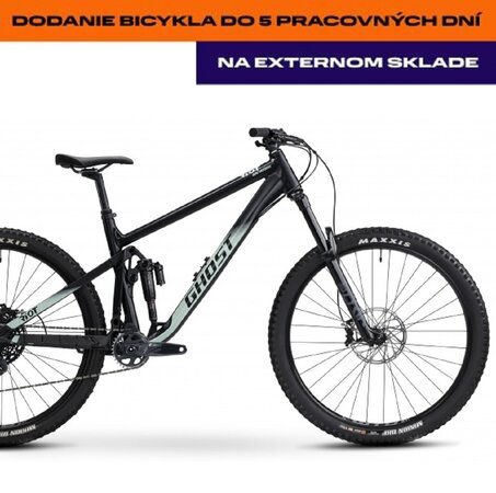 Bicykel Ghost Riot AM AL 160/150 Universal Black/Green E 2023