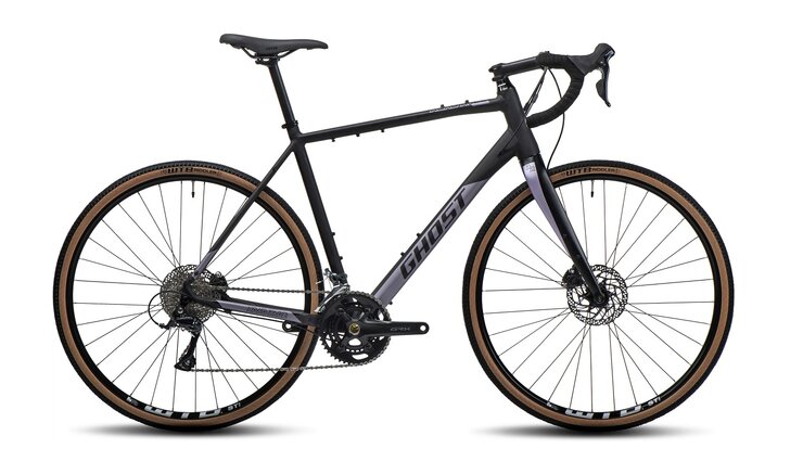 Bicykel Ghost Road Rage Base Black Matt/Puprle Grey 2022